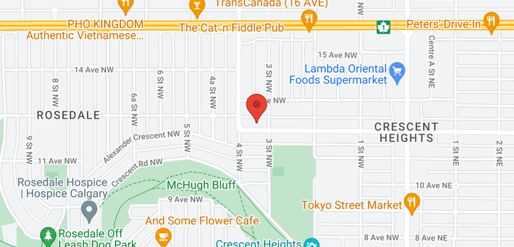 map of 410 12 Avenue NW